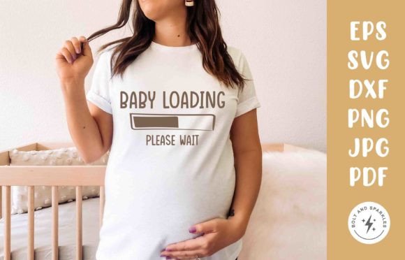 Reviewing Baby Loading Please Wait SVG for Embroidery