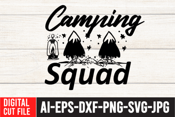 Reviewing the Camping Squad SVG Cut File for Embroidery
