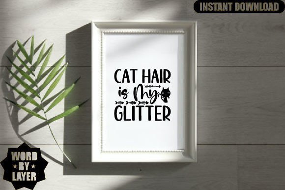 Reviewing the Cat Hair is My Glitter SVG for Embroidery